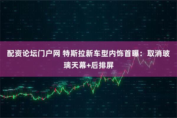 配资论坛门户网 特斯拉新车型内饰首曝：取消玻璃天幕+后排屏